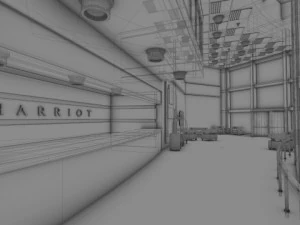 harriot hotel lobby 3D Model