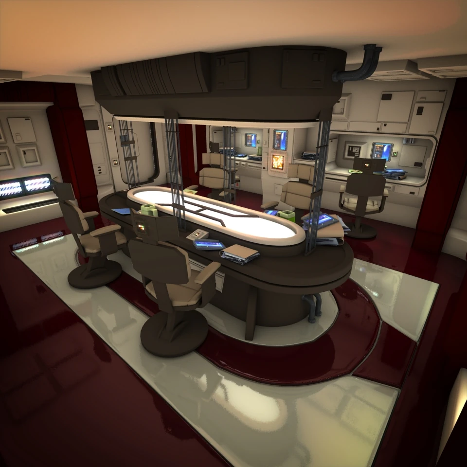 spaceship interior 2 hd 3D Model .c4d .max .obj .3ds .fbx .stl .blend 