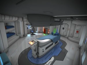 interior da nave espacial 3 hd Modelo 3D