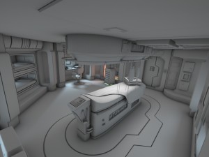 spaceship interior 3 hd 3D Model