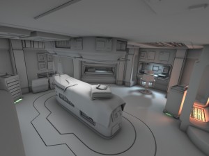 spaceship interior 3 hd 3D Model