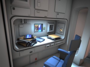 spaceship interior 3 hd 3D Model