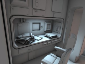 spaceship interior 3 hd 3D Model