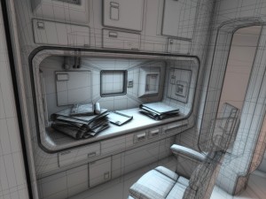 spaceship interior 3 hd 3D Model