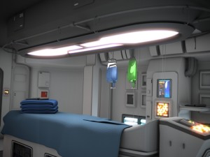 spaceship interior 3 hd 3D Model