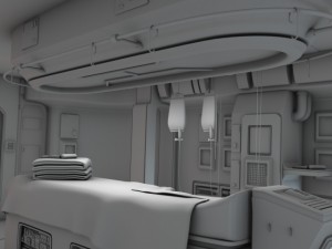 spaceship interior 3 hd 3D Model