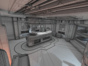 spaceship interior 3 hd 3D Model
