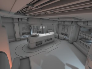 spaceship interior 3 hd 3D Model