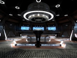 starship bridge command center Model 3D