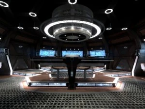 commandocentrum van de ruimteschipbrug 3D Model