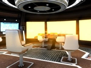 starship bridge command center 3D Model