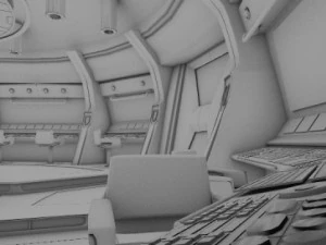 starship bridge command center 3D Model