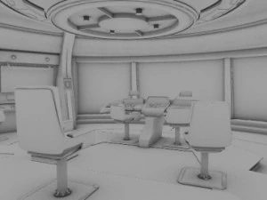 starship bridge command center 3D Model
