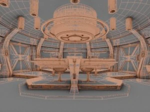 starship bridge command center 3D Model