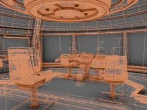 starship bridge command center 3D Model