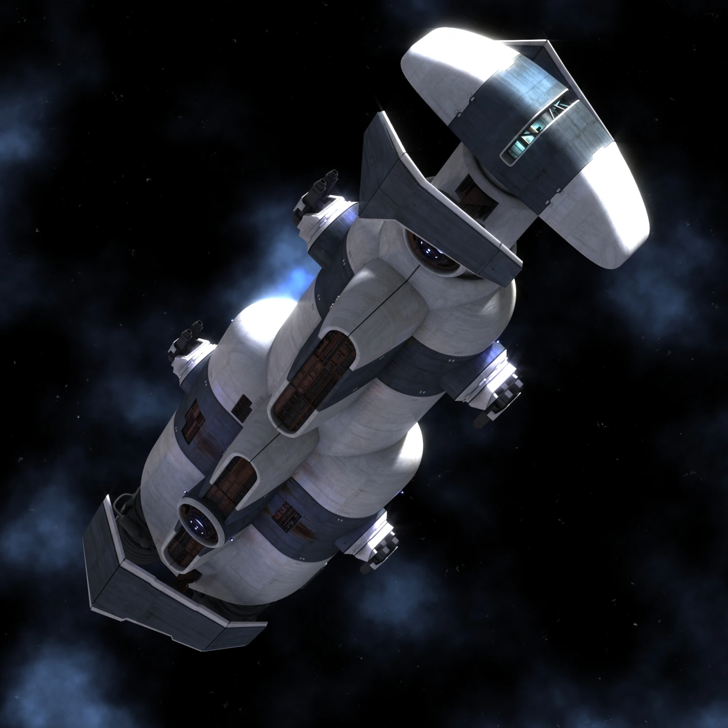 space cruiser hd 3D Model .c4d .max .obj .3ds .fbx .stl .blend 