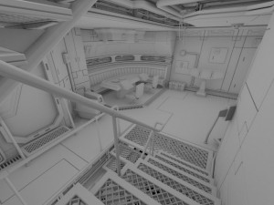 spaceship interior b hd 2 3D Model