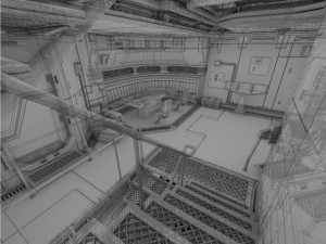 spaceship interior b hd 2 3D Model