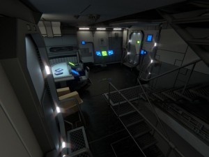 spaceship interior b hd 2 3D Model