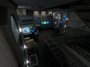 spaceship interior b hd 2 3D Model