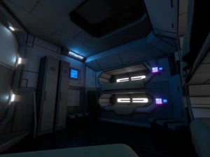 spaceship interior b hd 2 3D Model