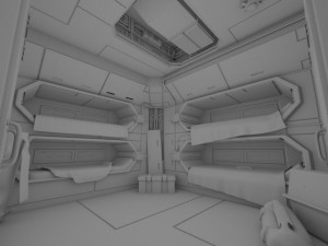spaceship interior b hd 2 3D Model