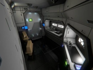 spaceship interior b hd 2 3D Model
