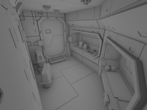 spaceship interior b hd 2 3D Model