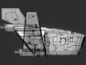 space freighter 3D-Modell