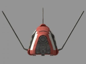 space freighter 3D-Modell