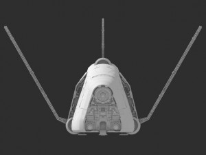 space freighter 3D-Modell