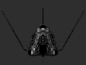 space freighter 3D-Modell