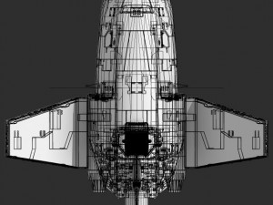 space freighter 3D-Modell