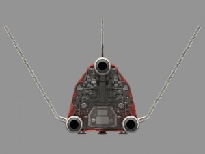 space freighter 3D-Modell