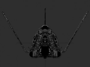 space freighter 3D-Modell