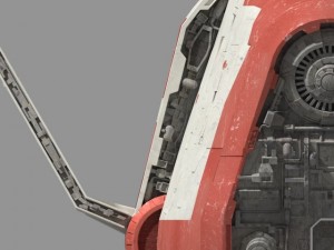 space freighter 3D-Modell