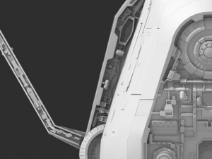 space freighter 3D-Modell