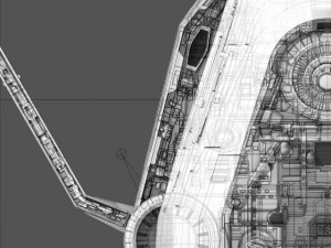 space freighter 3D-Modell