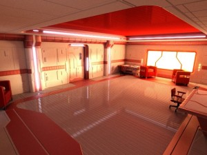 sci fi apartment 3D Model
