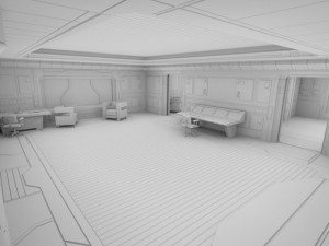 sci fi apartment 3D Model
