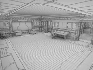 sci fi apartment 3D Model