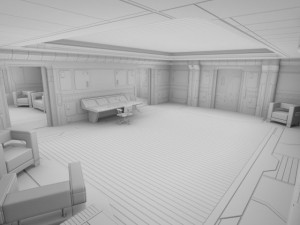 sci fi apartment 3D Model