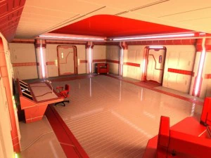 sci fi apartment 3D Model