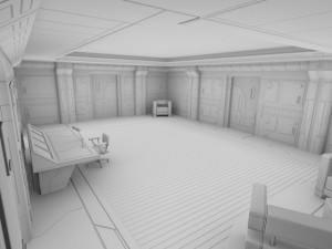 sci fi apartment 3D Model