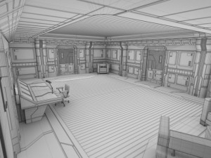 sci fi apartment 3D Model