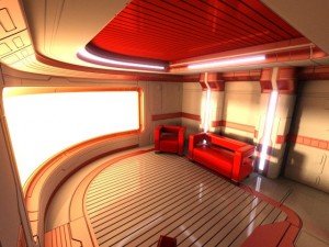 sci fi apartment 3D Model