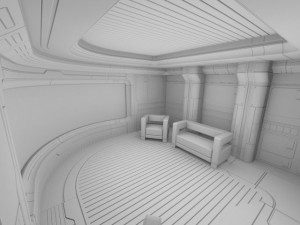 sci fi apartment 3D Model
