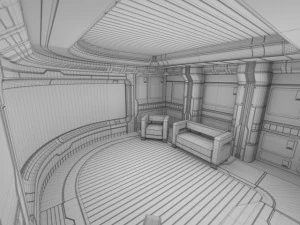 sci fi apartment 3D Model