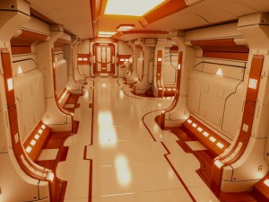 starship corridor hd 2 3D Модель