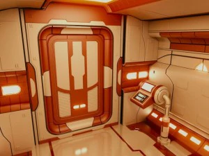starship corridor hd 2 3D Model